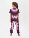 Детская пижама с брюками / Черно-пурпурный калейдоскоп