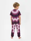 Детская пижама с брюками / Черно-пурпурный калейдоскоп