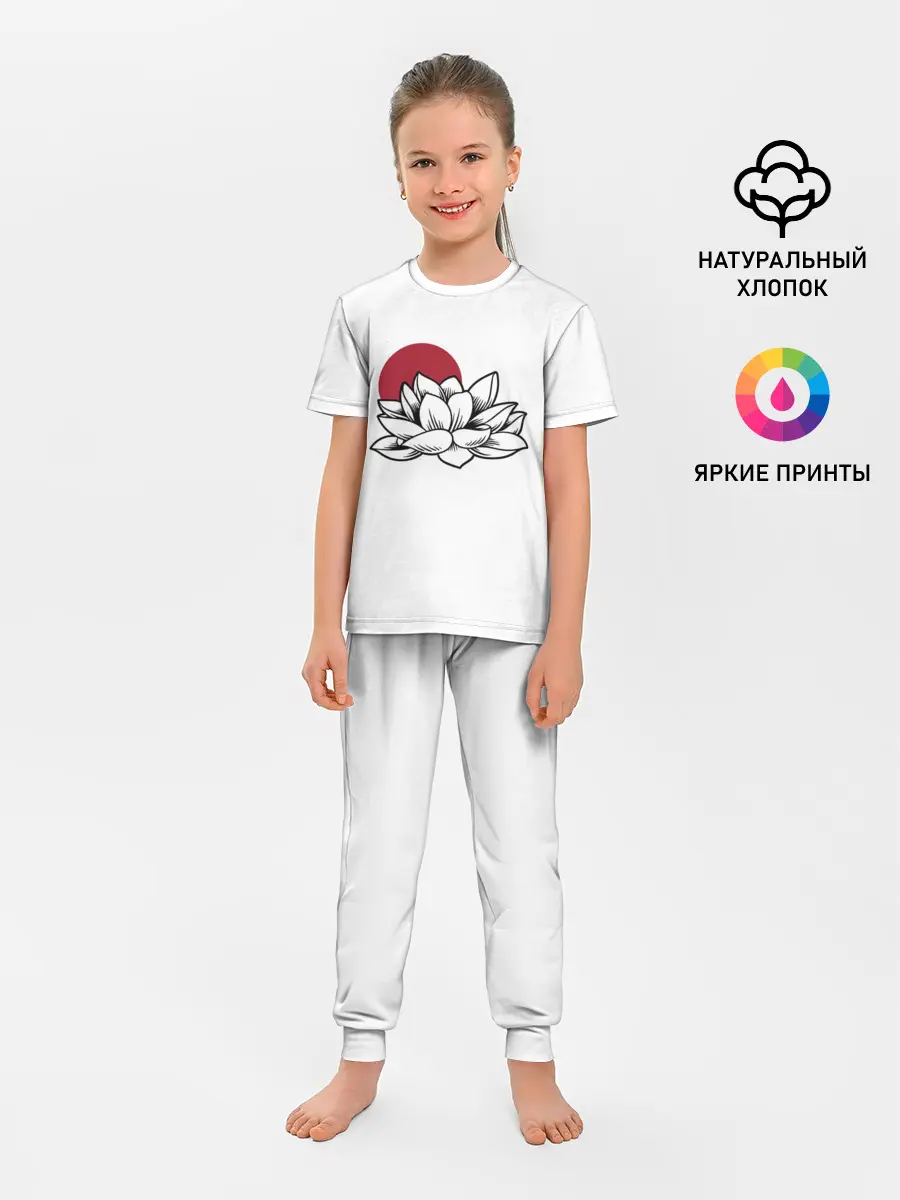 Детская пижама с брюками / КУВШИНКА НИМФЕЯ | WATER LILY