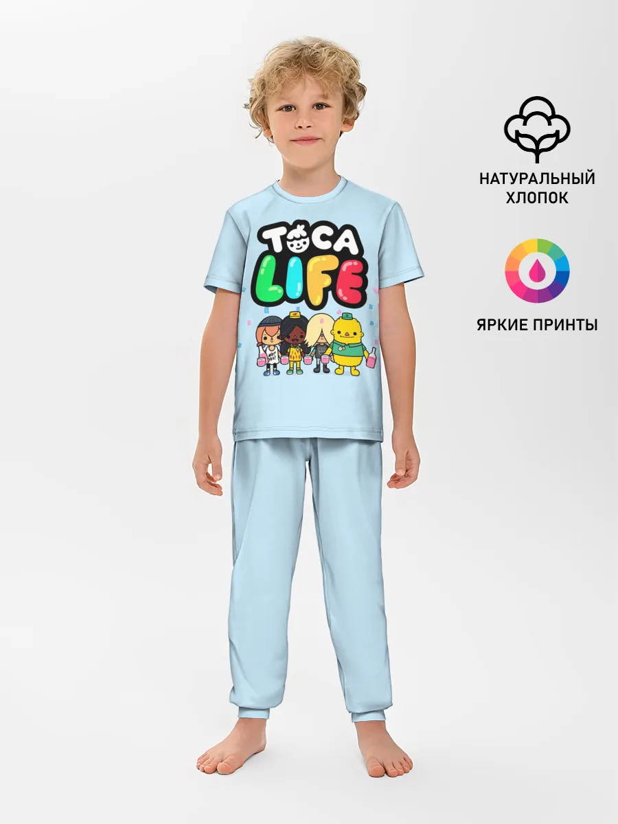 Детская пижама с брюками / Toca Boca | Тока бока праздник