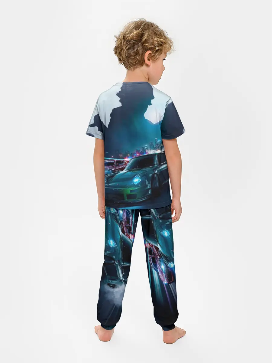 Детская пижама с брюками / Need for Speed