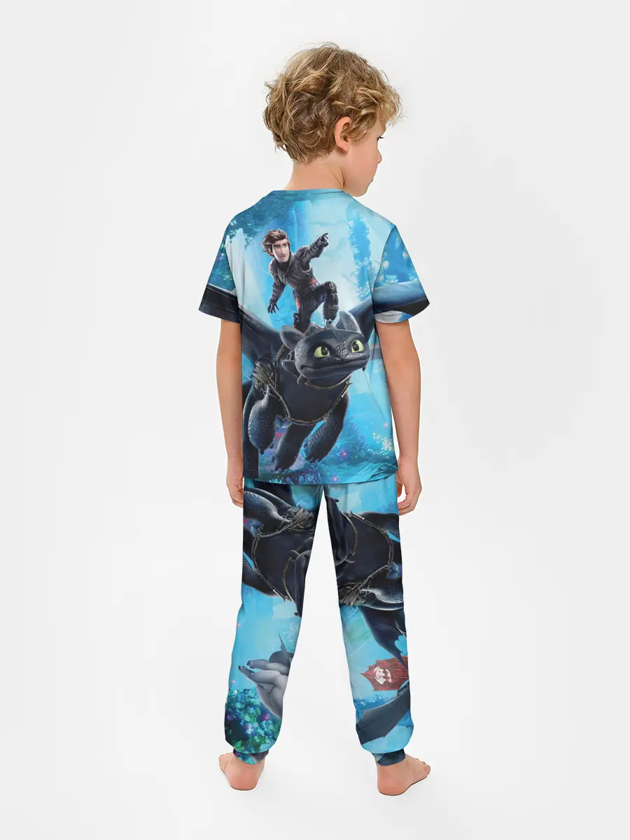 Детская пижама с брюками / Как приручить дракона 3