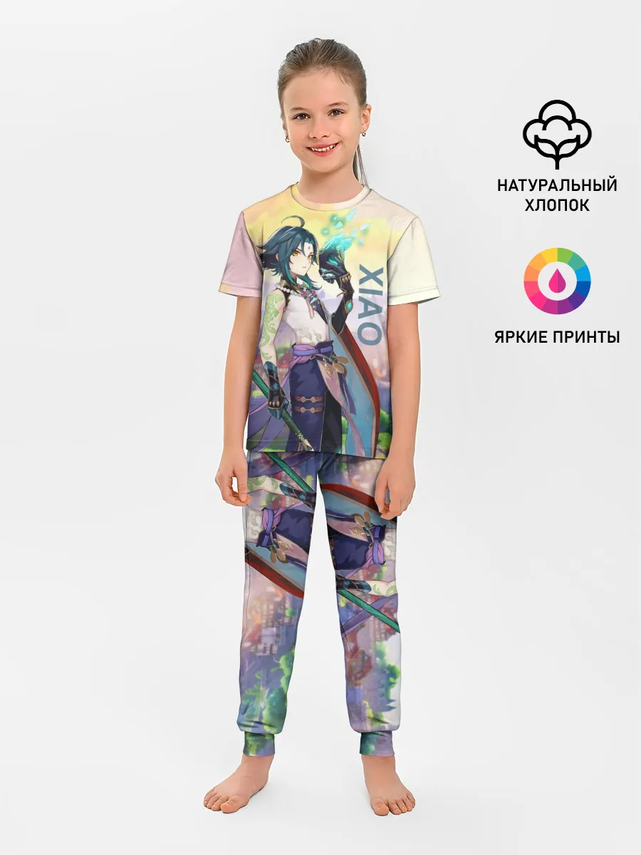 Детская пижама с брюками / Xiao, Genshin Impact