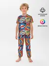 Детская пижама с брюками / Pop art pattern