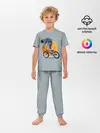 Детская пижама с брюками / Космический велосипедист