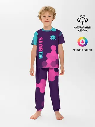 Детская пижама с брюками / FALL GUYS / ФОЛ ГАЙС