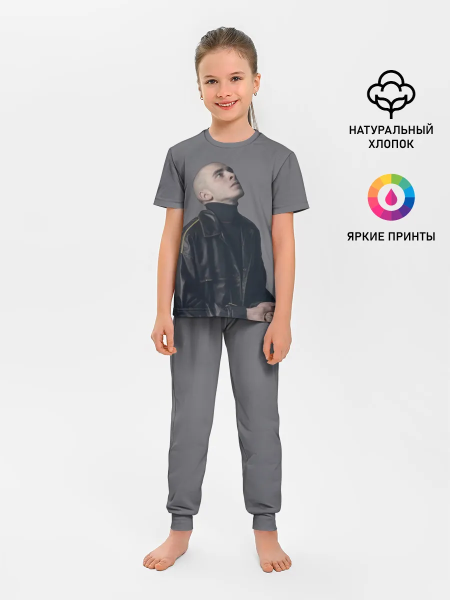 Детская пижама с брюками / Задумчивый Хаски