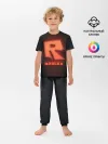 Детская пижама с брюками / ROBLOX NEON RED