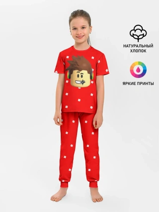 Детская пижама с брюками / ROBLOX Head
