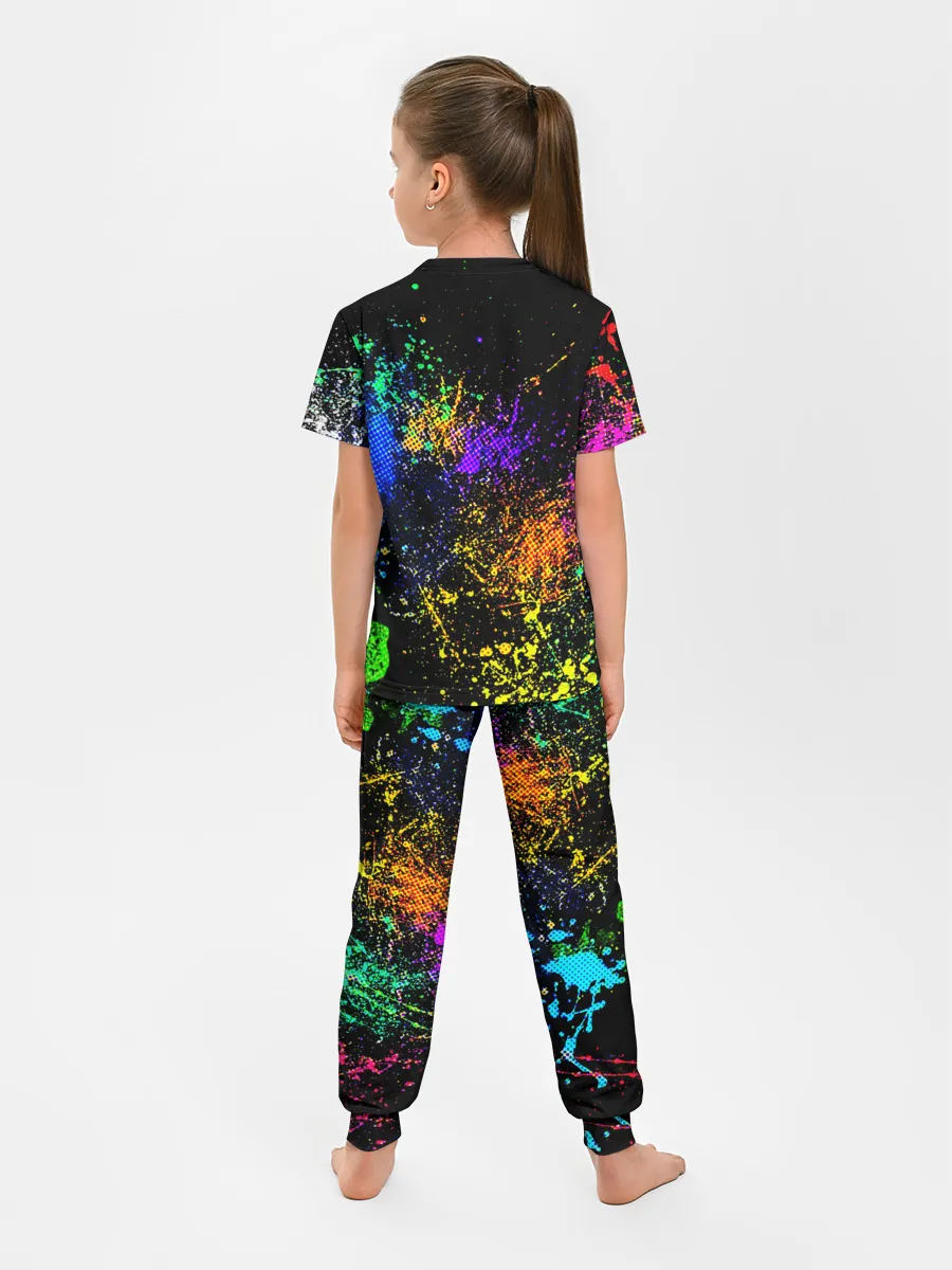 Детская пижама с брюками / БРЫЗКИ КРАСОК