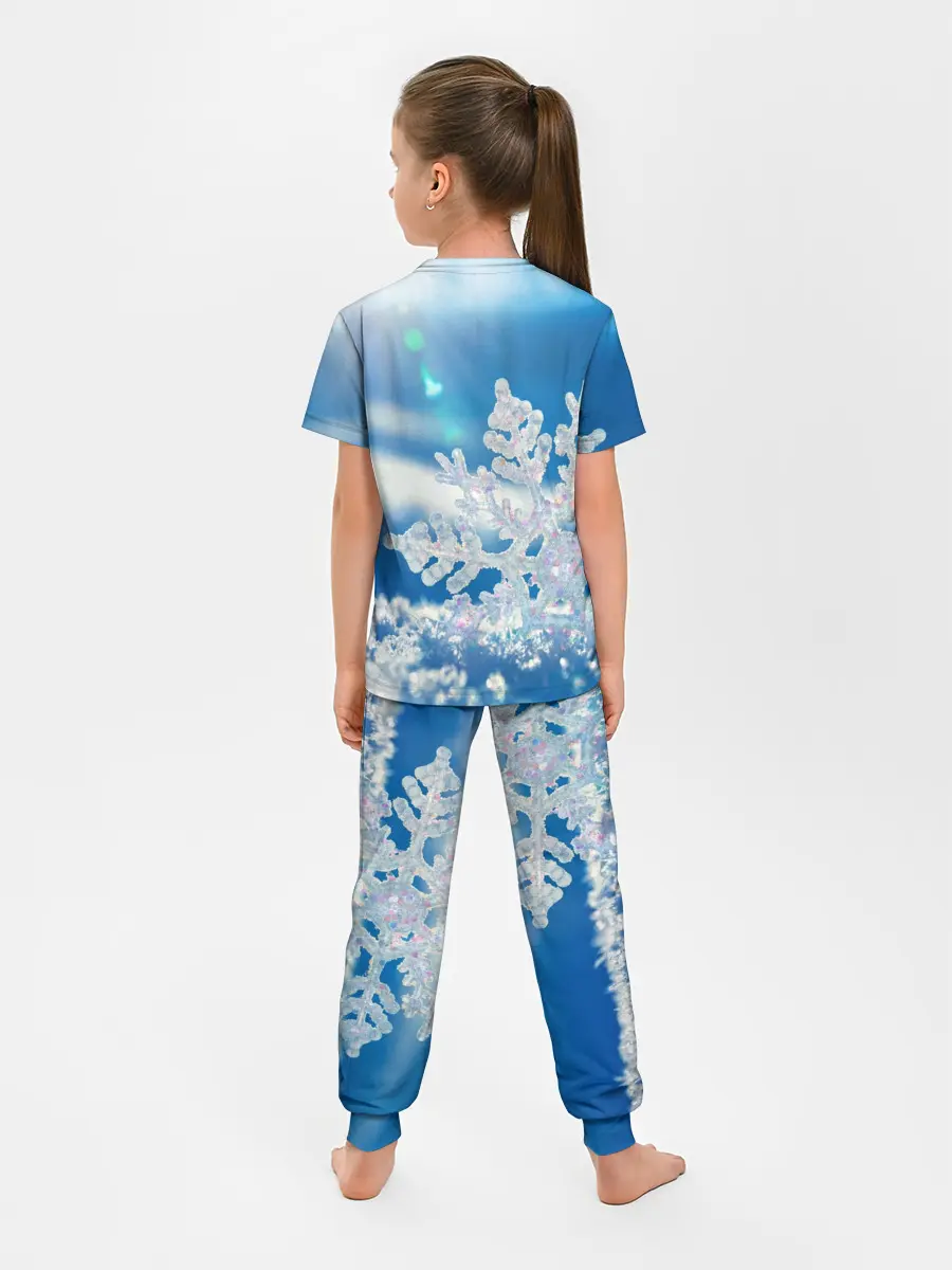 Детская пижама с брюками / Снег