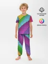 Детская пижама с брюками / Яркая мозаика