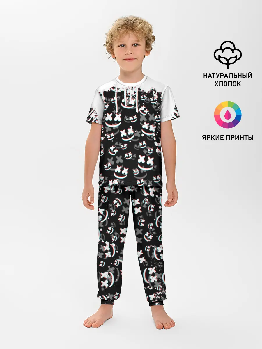 Детская пижама с брюками / MARSHMELLO GLITCH