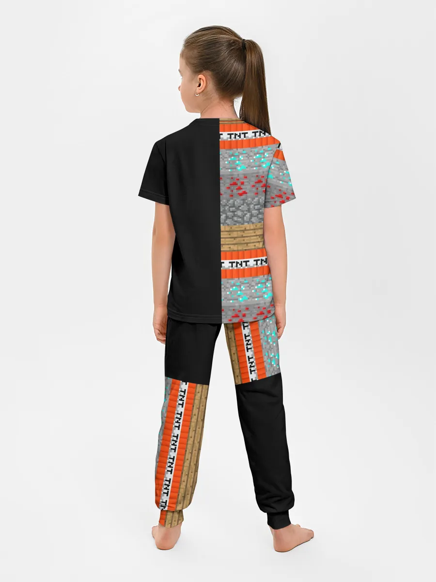 Детская пижама с брюками / Minecraft