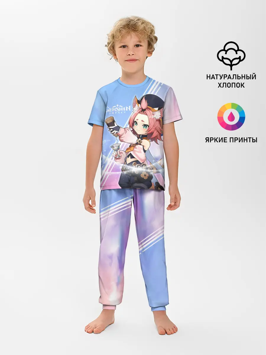 Детская пижама с брюками / Genshin Impact