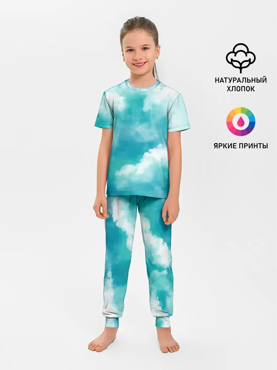 Детская пижама с брюками / Голубое Небо | Blue Sky