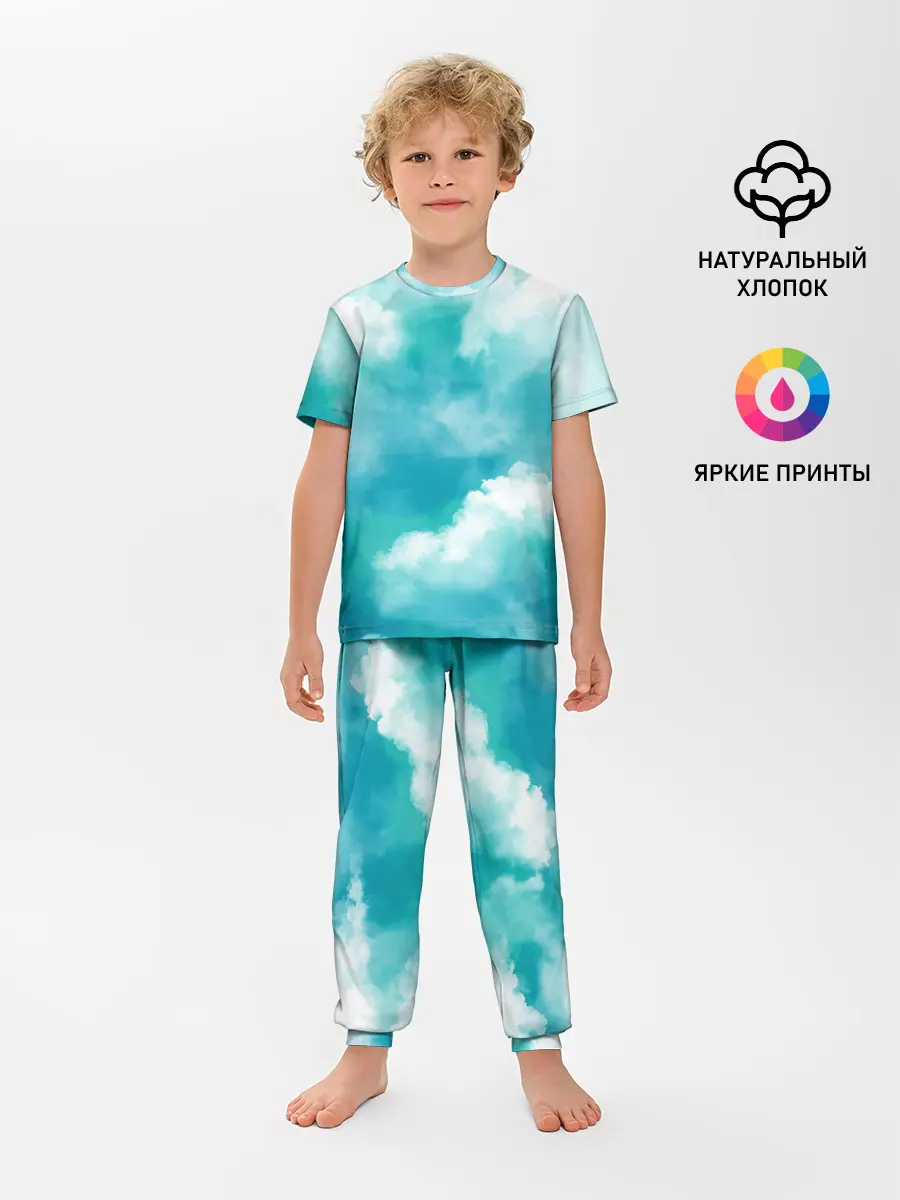 Детская пижама с брюками / Голубое Небо | Blue Sky