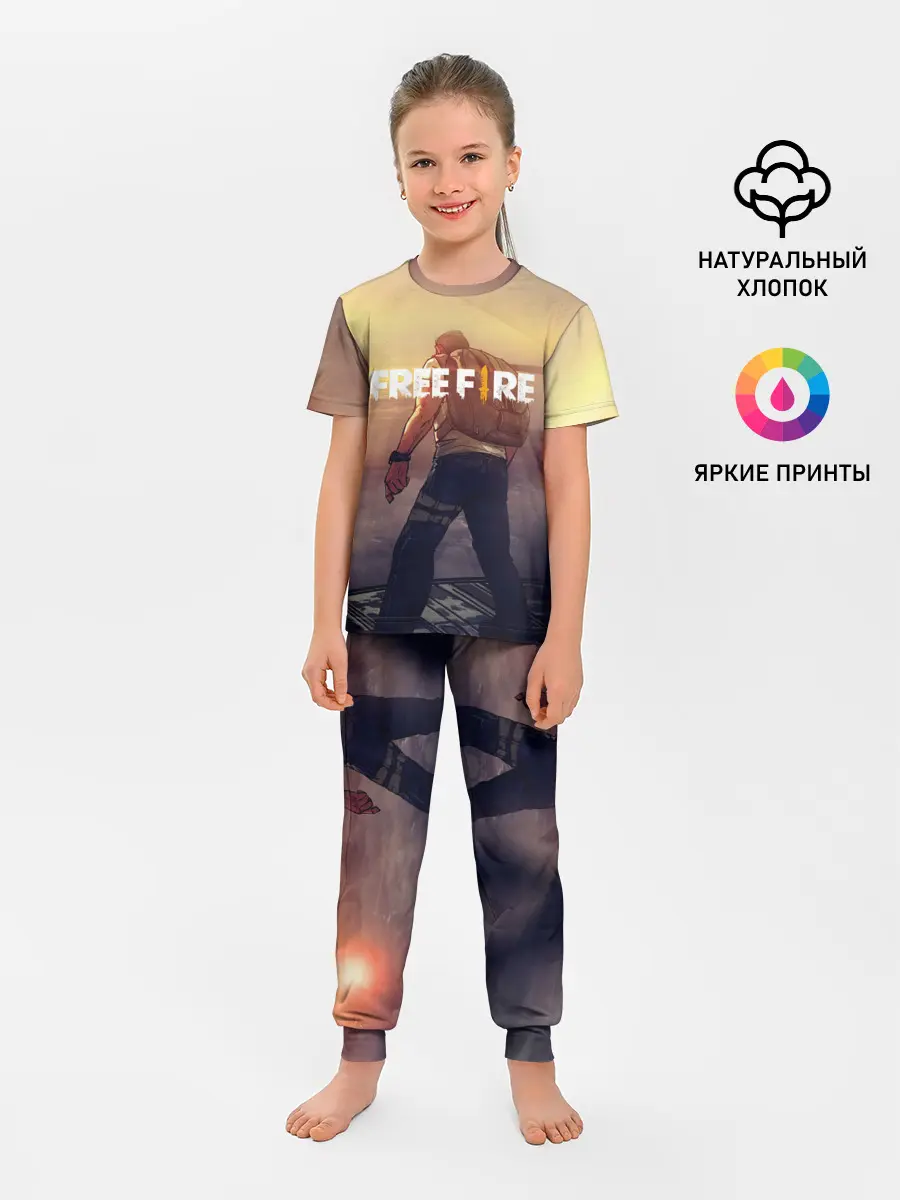 Детская пижама с брюками / FREEFIRE | БЕЙСЕР