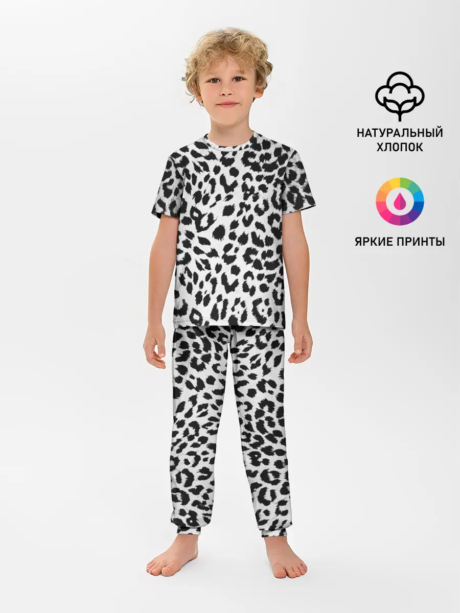 Детская пижама с брюками / ЯГУАР ТЕКСТУРА