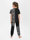 Детская пижама с брюками / Узор на чёрном