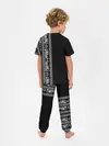 Детская пижама с брюками / Узор на чёрном