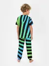 Детская пижама с брюками / Радужная зебра