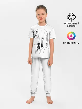 Детская пижама с брюками / Ноль Два. Контур