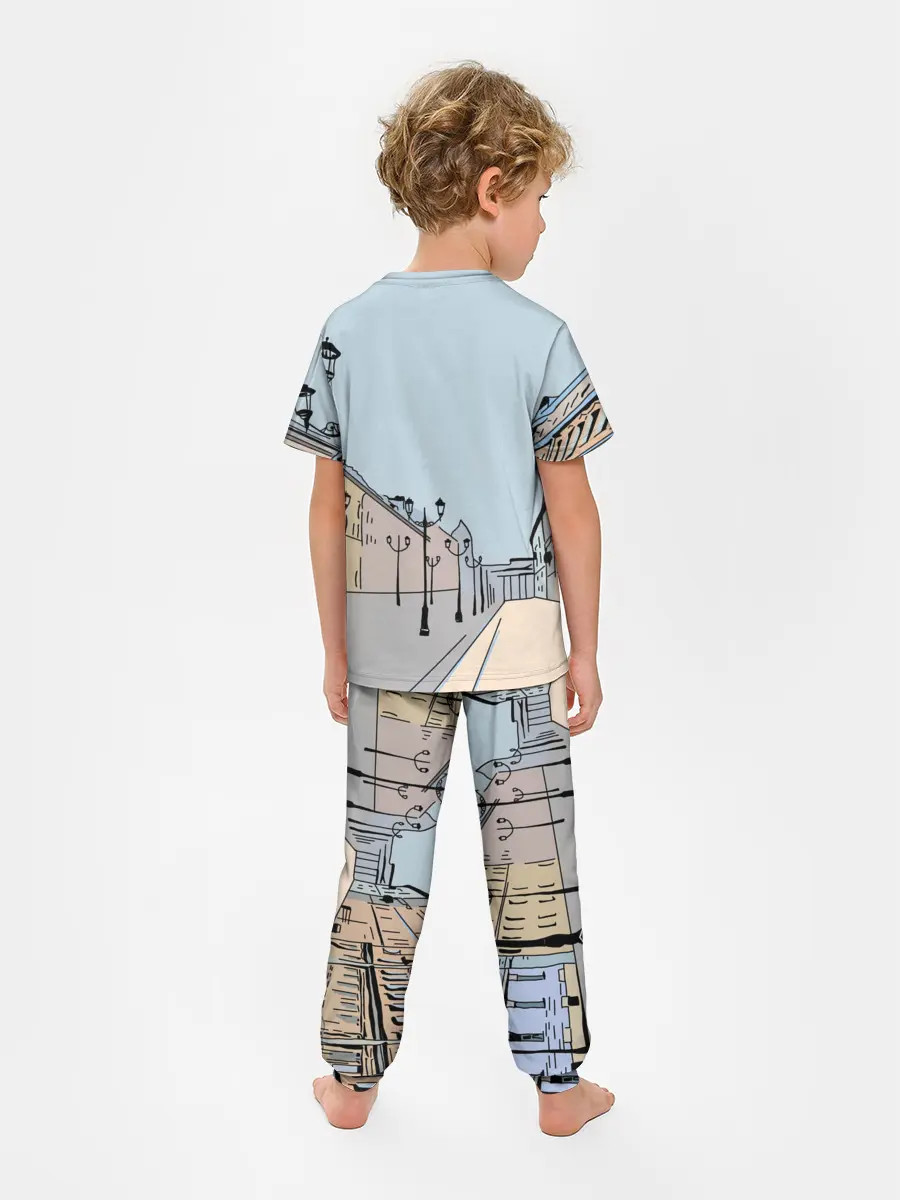 Детская пижама с брюками / Петербург, я люблю тебя