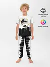 Детская пижама с брюками / Черный Аста белая краска