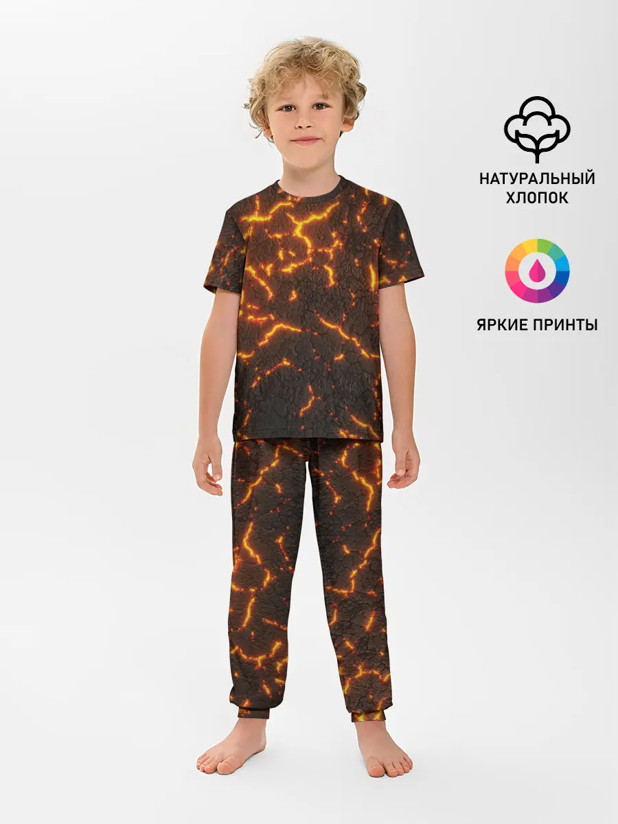 Детская пижама с брюками / Помпеи 3D