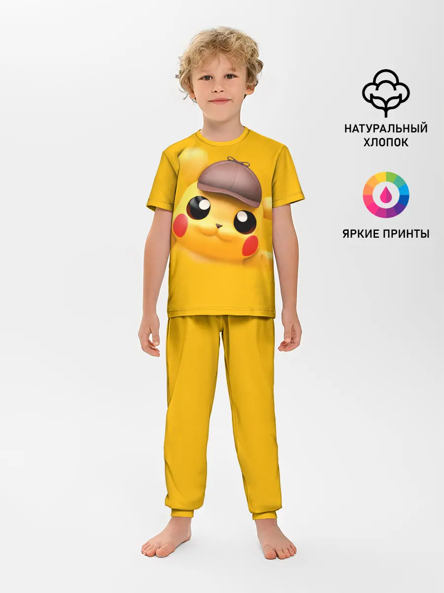 Детская пижама с брюками / Pikachu Pika Pika