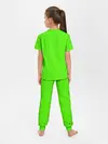 Детская пижама с брюками / Гранж зеленый