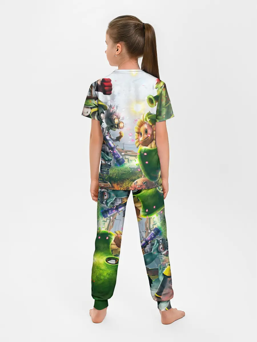 Детская пижама с брюками / Plants vs Zombies.