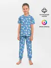 Детская пижама с брюками / Снеговики и Звёздочки