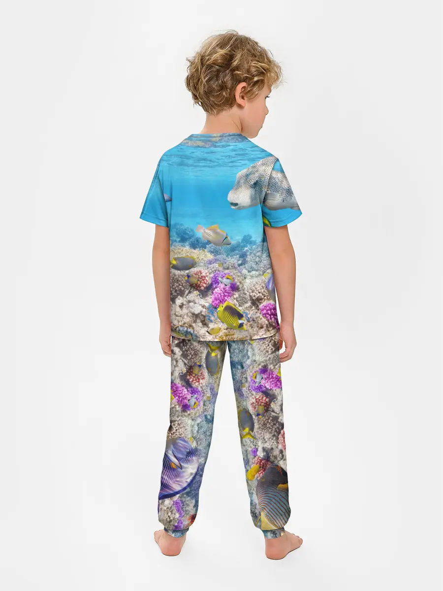 Детская пижама с брюками / Морской мир