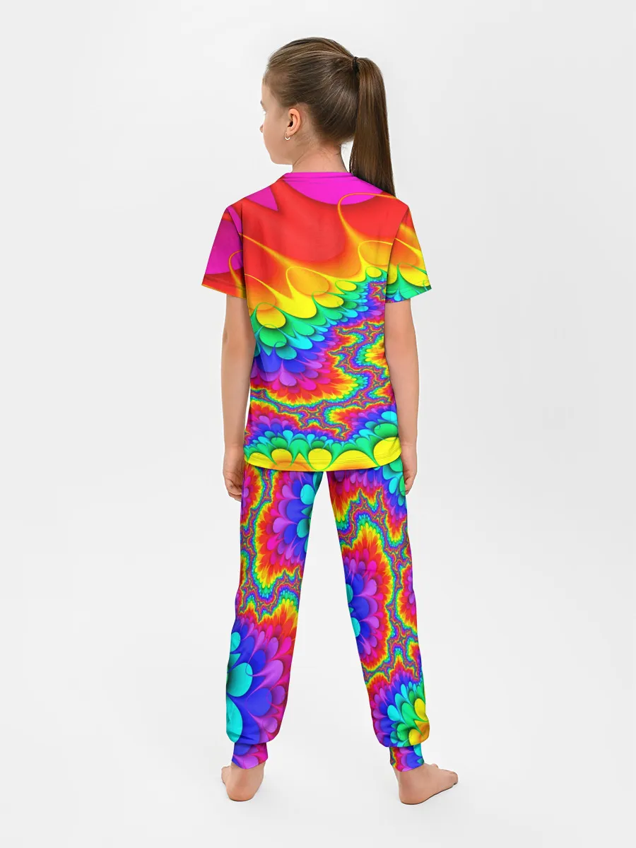 Детская пижама с брюками / TIE-DYE