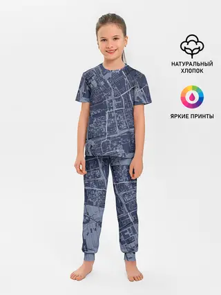 Детская пижама с брюками / генплан города
