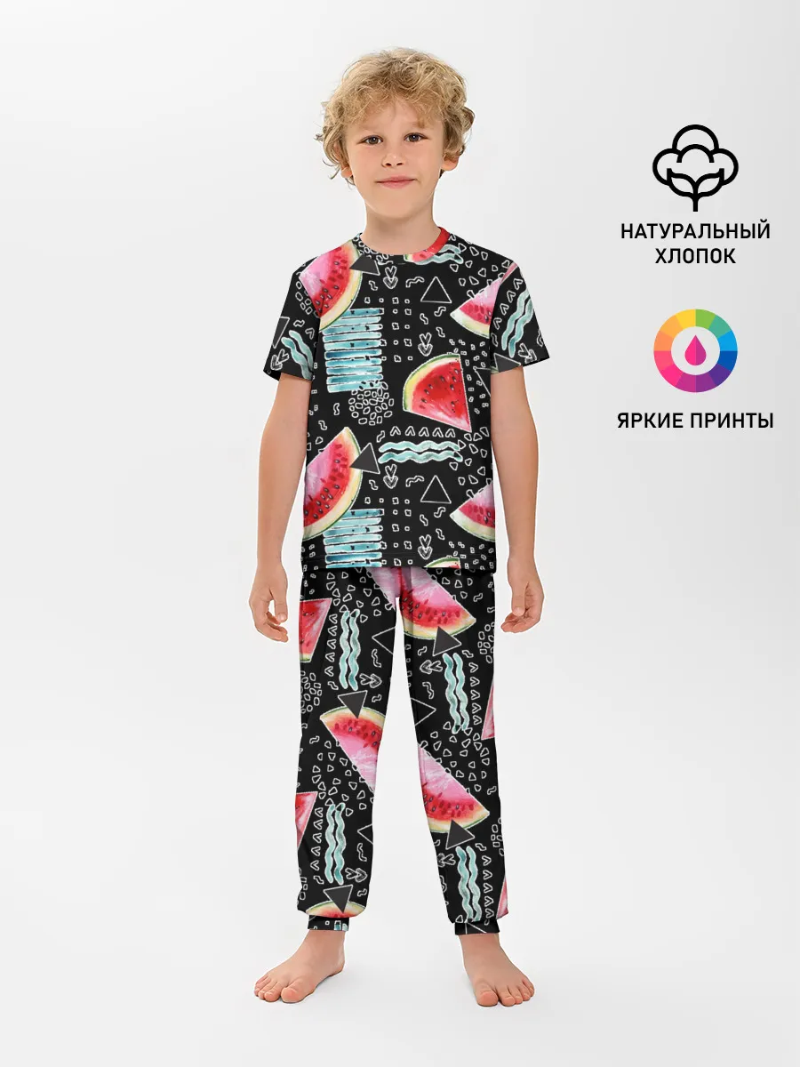 Детская пижама с брюками / сладкий арбуз