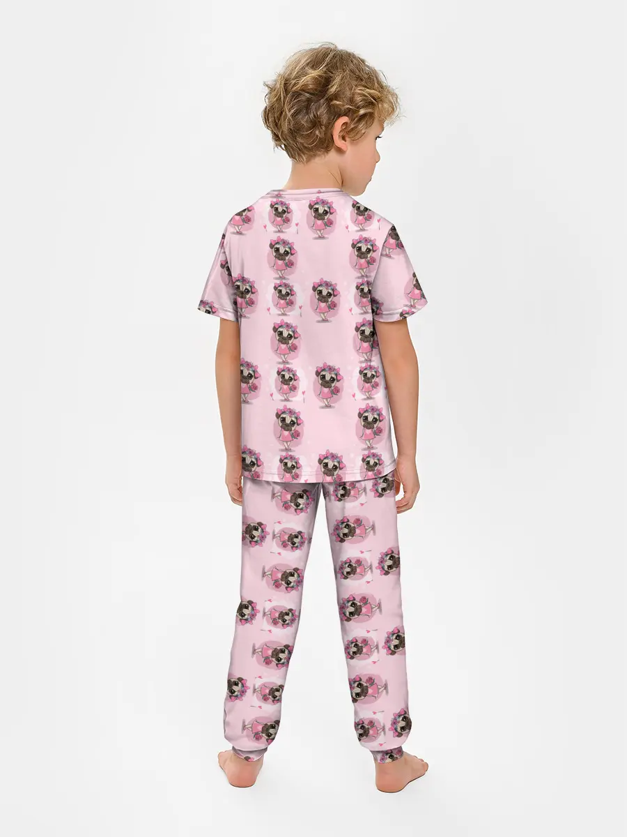 Детская пижама с брюками / Милая собачка