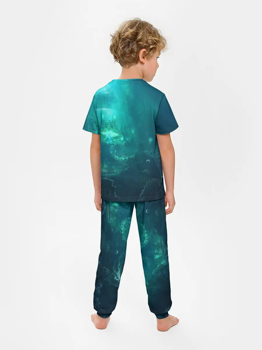 Детская пижама с брюками / Дно морское
