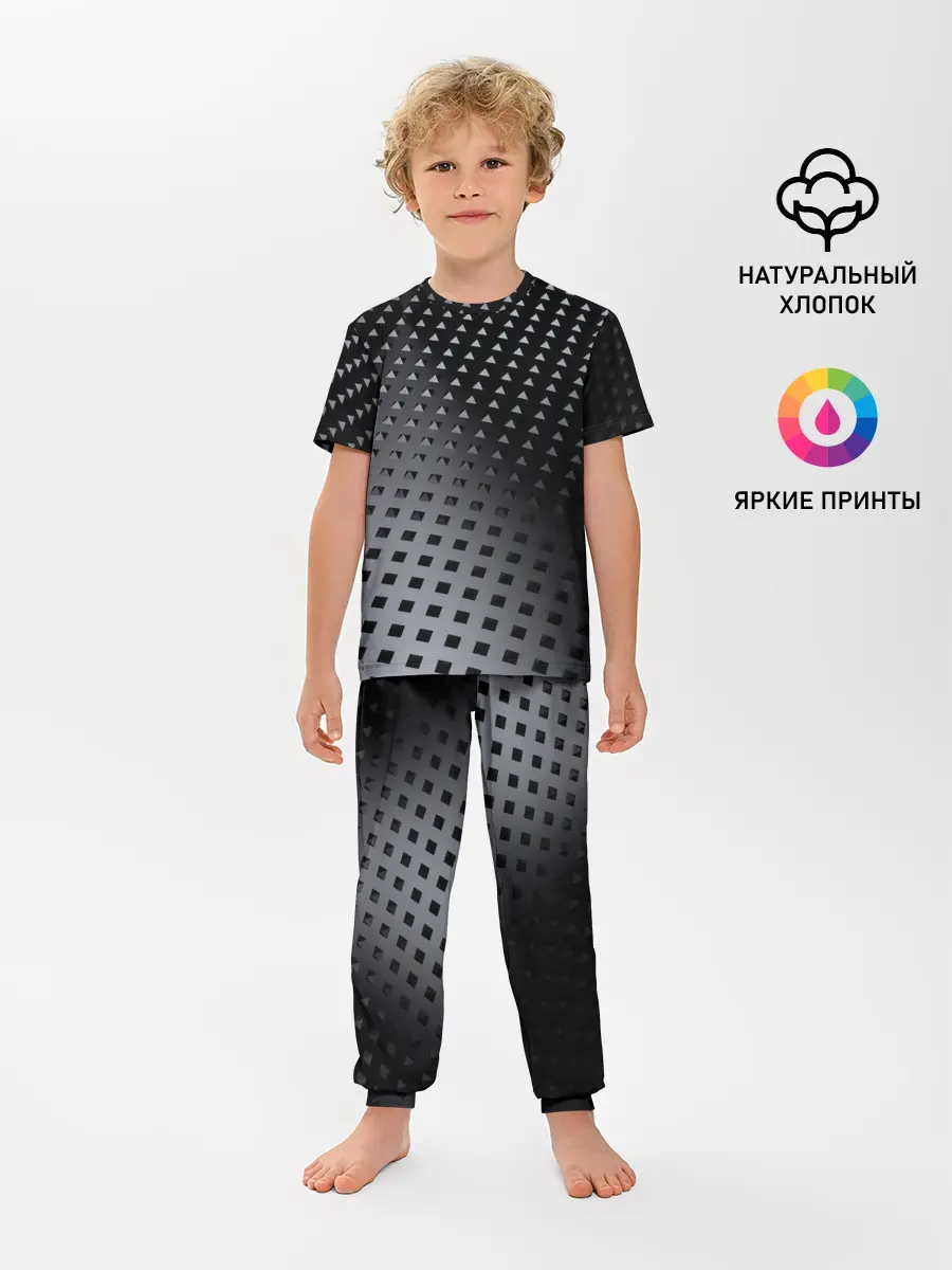 Детская пижама с брюками / Текстура.
