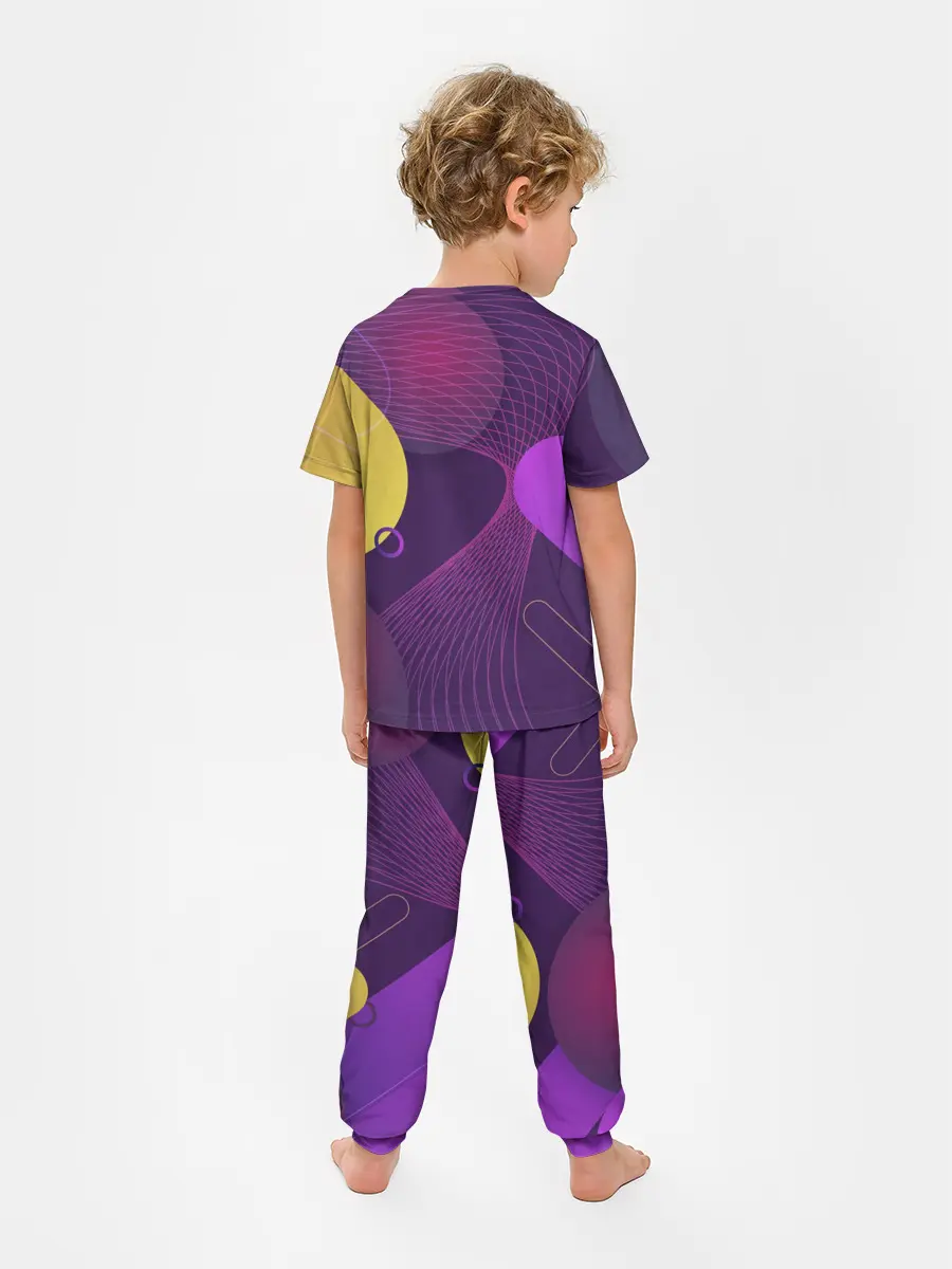 Детская пижама с брюками / ГЕОМЕТРИЧЕСКИЕ ЛИНИИ