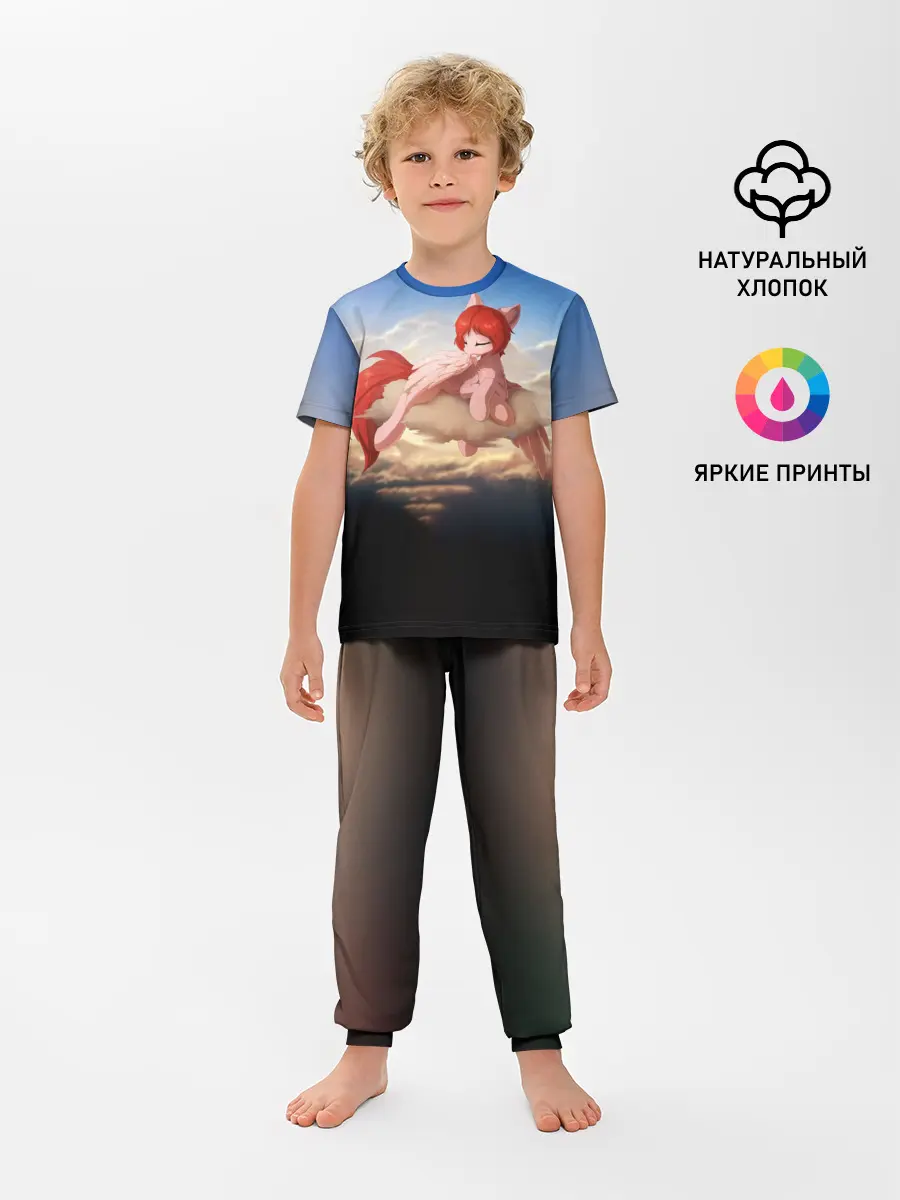 Детская пижама с брюками / Red