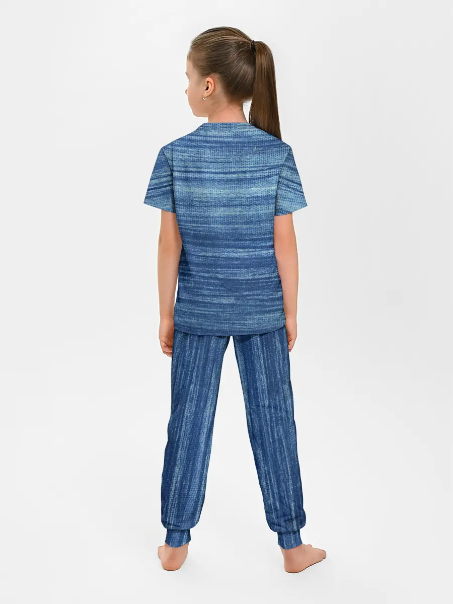 Детская пижама с брюками / Texture. Denim