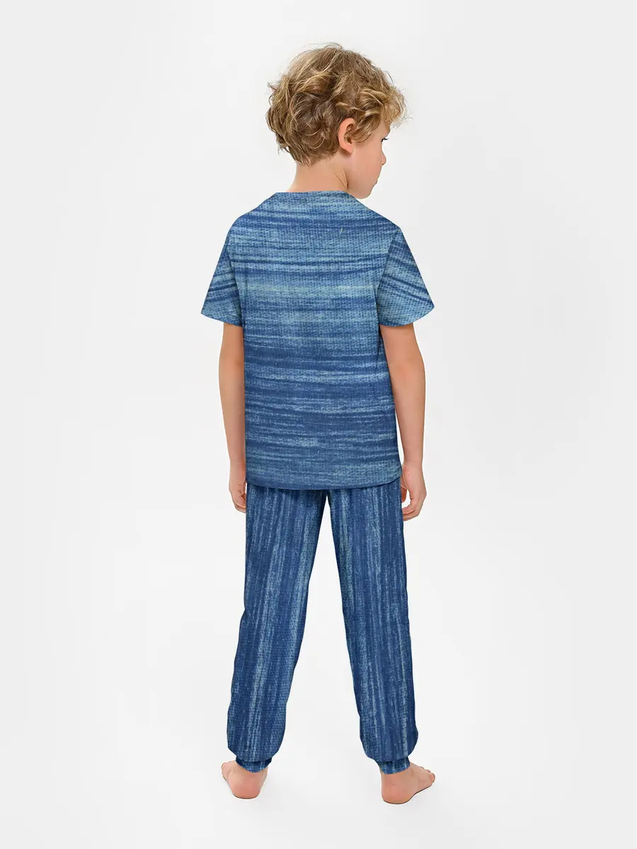 Детская пижама с брюками / Texture. Denim