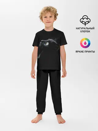 Детская пижама с брюками / Кот