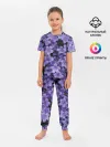 Детская пижама с брюками / Фиолетовый цвет весны