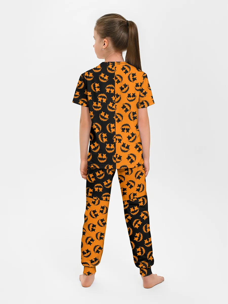 Детская пижама с брюками / УЛЫБКА ТЫКВЫ / ХЕЛЛОУИН