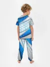 Детская пижама с брюками / 3D AQUA БРОНЯ ОБЪЕМНЫЕ СОТЫ