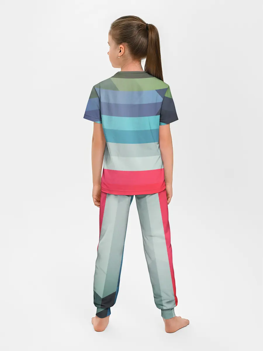 Детская пижама с брюками / ТЕКСТУРА ЛИНИИ